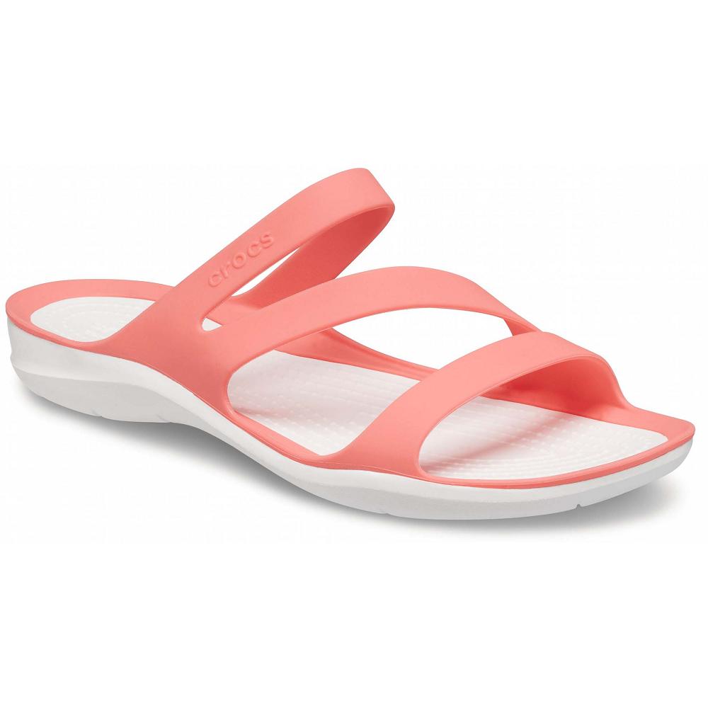 Pink Women's Crocs Swiftwater™ Sandal Slides | NZ 0595VRWD